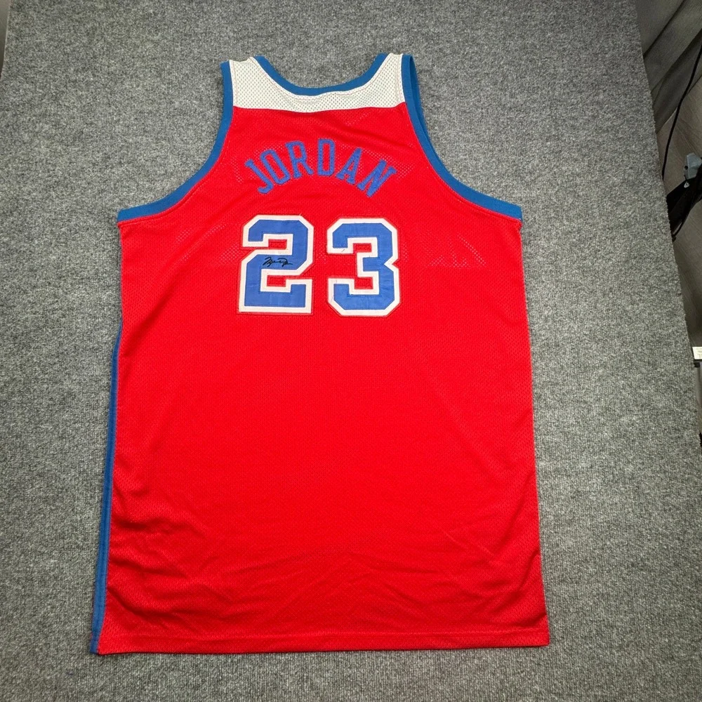 Michael Jordan 23 Washington Bullets Nike Jersey Mens 56 Red Throwback NBA Retro